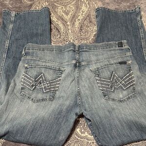 7 For All Mankind Relaxed Blue Jeans